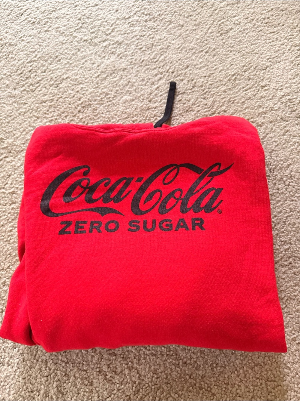 Coca-Cola Red Hoodie with Black Logo